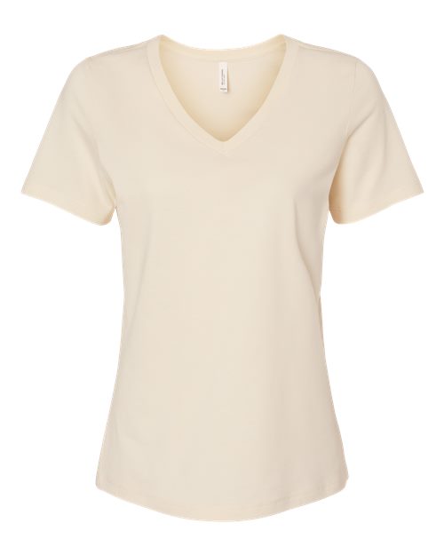 BELLA + CANVAS 6405 - Womens Relaxed Jersey V-Neck Tee - Natural