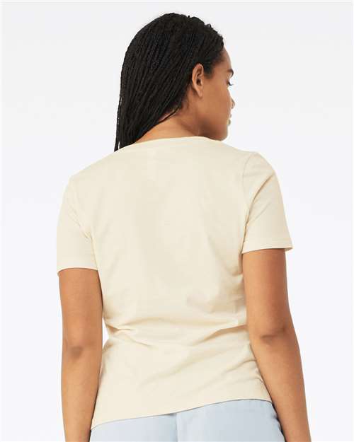 BELLA + CANVAS 6405 - Womens Relaxed Jersey V-Neck Tee - Natural