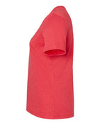 BELLA + CANVAS 6405CVC - Women's Relaxed Heather CVC V-Neck Tee - Heather Red