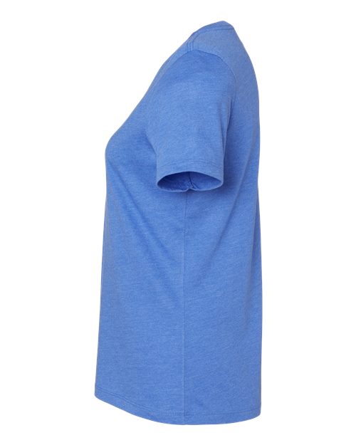 BELLA + CANVAS 6405CVC - Women's Relaxed Heather CVC V-Neck Tee - Heather True Royal