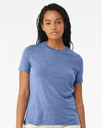 BELLA + CANVAS 6413 - Womens Relaxed Fit Triblend Tee - Blue Triblend