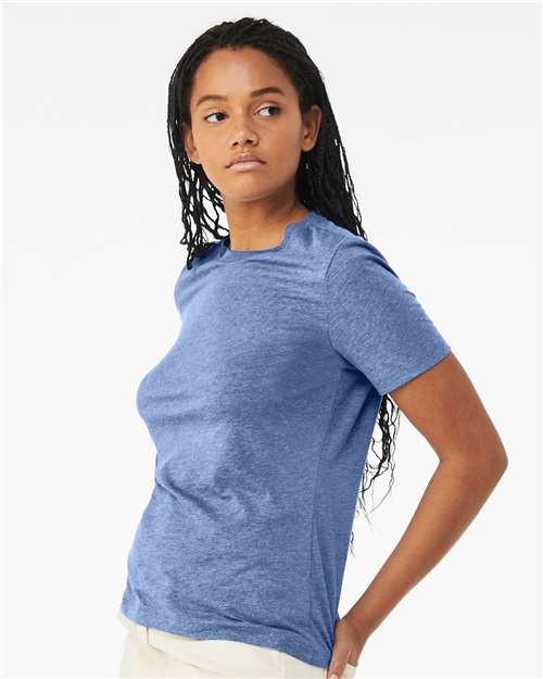 BELLA + CANVAS 6413 - Womens Relaxed Fit Triblend Tee - Blue Triblend