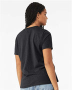 BELLA + CANVAS 6413 - Womens Relaxed Fit Triblend Tee - Solid Dark Grey Triblend