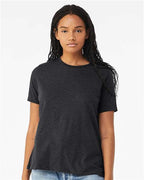 BELLA + CANVAS 6413 - Womens Relaxed Fit Triblend Tee - Solid Dark Grey Triblend