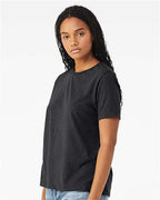 BELLA + CANVAS 6413 - Womens Relaxed Fit Triblend Tee - Solid Dark Grey Triblend