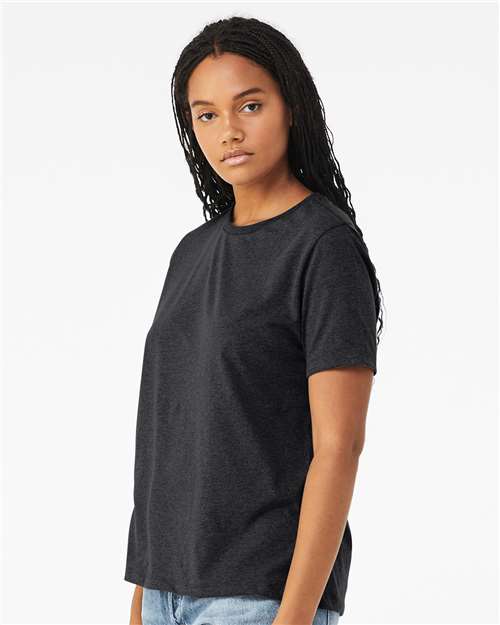 BELLA + CANVAS 6413 - Womens Relaxed Fit Triblend Tee - Solid Dark Grey Triblend