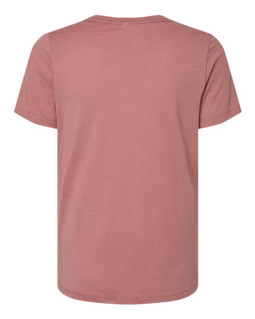 BELLA + CANVAS 6415 - Women's Relaxed Triblend V-Neck Tee - Mauve Triblend