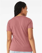 BELLA + CANVAS 6415 - Women's Relaxed Triblend V-Neck Tee - Mauve Triblend