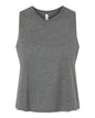 BELLA + CANVAS 6682 - Women's Racerback Crop Tank - Deep Heather