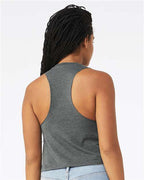 BELLA + CANVAS 6682 - Women's Racerback Crop Tank - Deep Heather