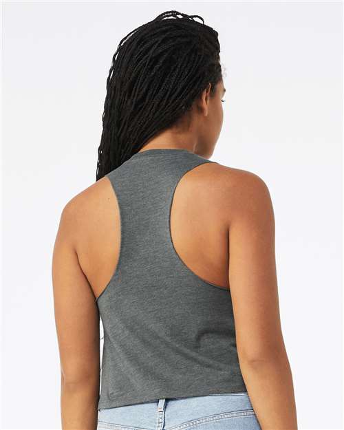 BELLA + CANVAS 6682 - Women's Racerback Crop Tank - Deep Heather