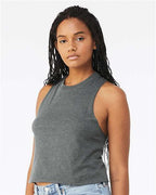 BELLA + CANVAS 6682 - Women's Racerback Crop Tank - Deep Heather