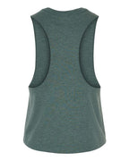 BELLA + CANVAS 6682 - Women's Racerback Crop Tank - Heather Forest