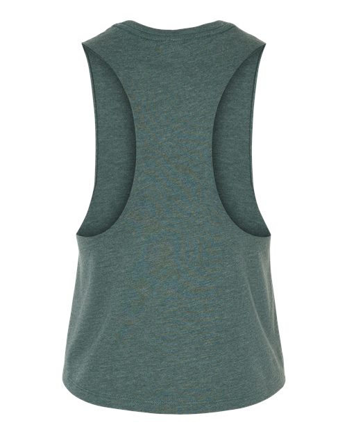 BELLA + CANVAS 6682 - Women's Racerback Crop Tank - Heather Forest