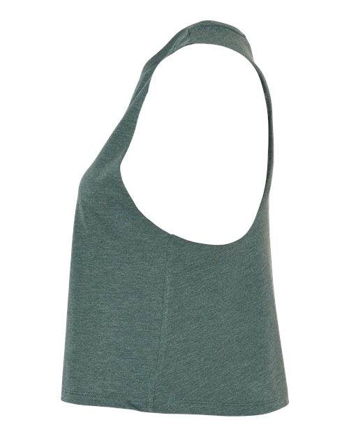 BELLA + CANVAS 6682 - Women's Racerback Crop Tank - Heather Forest