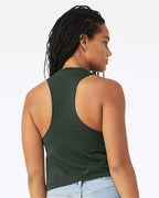 BELLA + CANVAS 6682 - Women's Racerback Crop Tank - Heather Forest