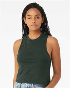 BELLA + CANVAS 6682 - Women's Racerback Crop Tank - Heather Forest