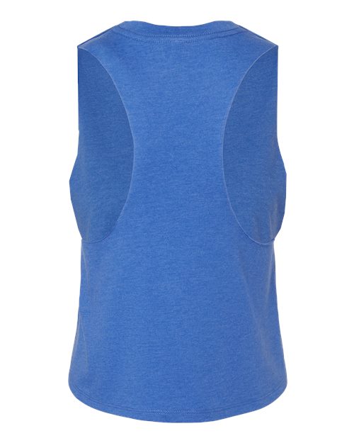 BELLA + CANVAS 6682 - Women's Racerback Crop Tank - Heather True Royal