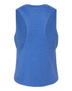BELLA + CANVAS 6682 - Women's Racerback Crop Tank - Heather True Royal