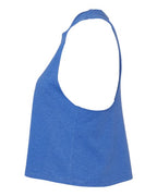 BELLA + CANVAS 6682 - Women's Racerback Crop Tank - Heather True Royal