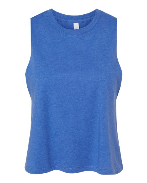 BELLA + CANVAS 6682 - Women's Racerback Crop Tank - Heather True Royal