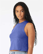 BELLA + CANVAS 6682 - Women's Racerback Crop Tank - Heather True Royal