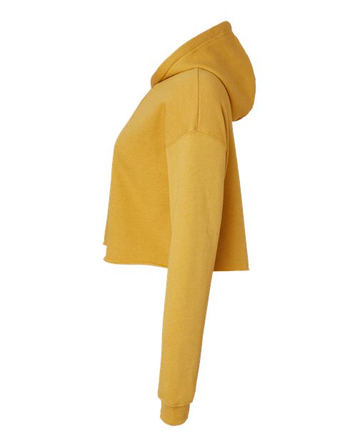 BELLA + CANVAS 7502 - Women's Crop Hoodie Sweatshirt - Heather Mustard