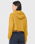 BELLA + CANVAS 7502 - Women's Crop Hoodie Sweatshirt - Heather Mustard