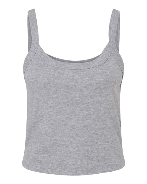 BELLA + CANVAS 1012 — Women's Micro Rib Spaghetti Strap Tank — Athletic Heather (flat)