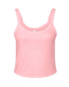 BELLA + CANVAS 1012 — Women's Micro Rib Spaghetti Strap Tank — Solid Pink Blend (flat)