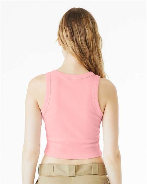 BELLA + CANVAS 1019 - Women's Micro Rib Racer Tank - Solid Pink Blend