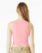 BELLA + CANVAS 1019 - Women's Micro Rib Racer Tank - Solid Pink Blend