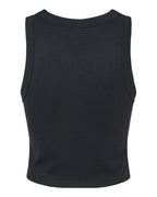 BELLA + CANVAS 1019 - Women's Micro Rib Racer Tank - Solid Black Blend