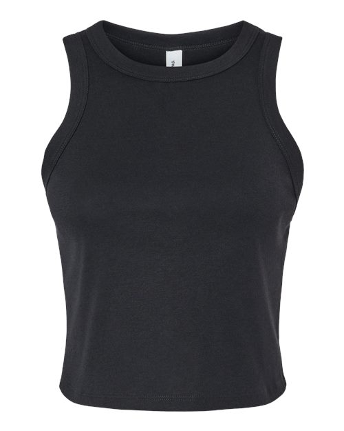 BELLA + CANVAS 1019 - Women's Micro Rib Racer Tank - Solid Black Blend