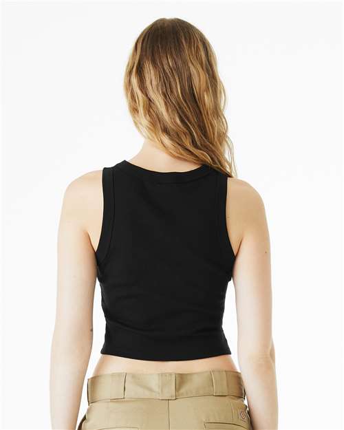 BELLA + CANVAS 1019 - Women's Micro Rib Racer Tank - Solid Black Blend