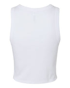 BELLA + CANVAS 1019 - Women's Micro Rib Racer Tank - Solid White Blend