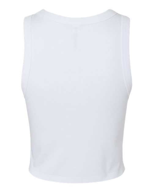 BELLA + CANVAS 1019 - Women's Micro Rib Racer Tank - Solid White Blend