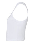 BELLA + CANVAS 1019 - Women's Micro Rib Racer Tank - Solid White Blend
