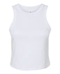 BELLA + CANVAS 1019 - Women's Micro Rib Racer Tank - Solid White Blend