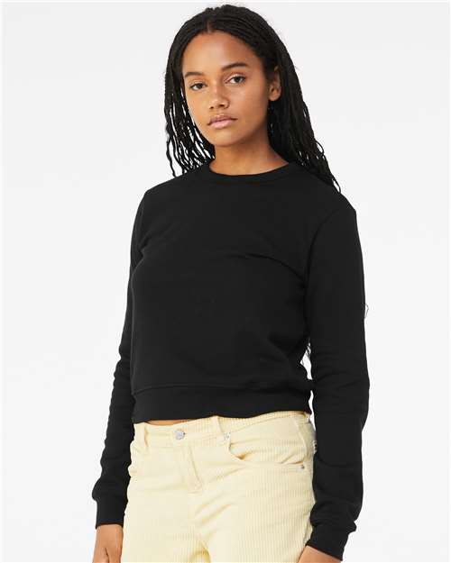 BELLA + CANVAS 7511 - Women's Sponge Fleece Crewneck Sweatshirt - Black