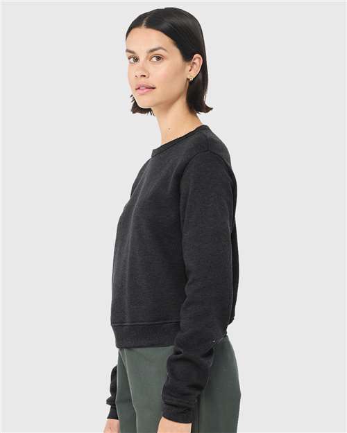BELLA + CANVAS 7511 - Women's Sponge Fleece Crewneck Sweatshirt - Dark Grey Heather
