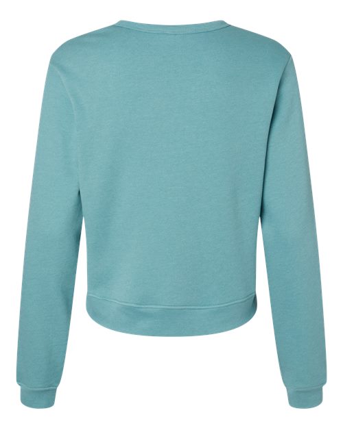BELLA + CANVAS 7511 - Women's Sponge Fleece Crewneck Sweatshirt - Heather Blue Lagoon