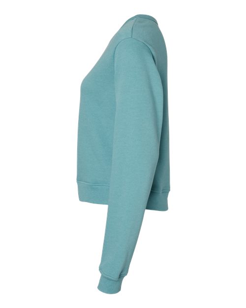 BELLA + CANVAS 7511 - Women's Sponge Fleece Crewneck Sweatshirt - Heather Blue Lagoon