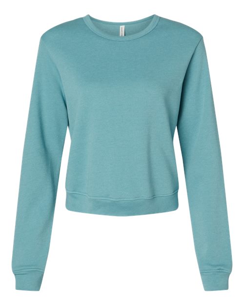 BELLA + CANVAS 7511 - Women's Sponge Fleece Crewneck Sweatshirt - Heather Blue Lagoon