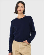 BELLA + CANVAS 7511 - Women's Sponge Fleece Crewneck Sweatshirt - Navy