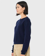 BELLA + CANVAS 7511 - Women's Sponge Fleece Crewneck Sweatshirt - Navy