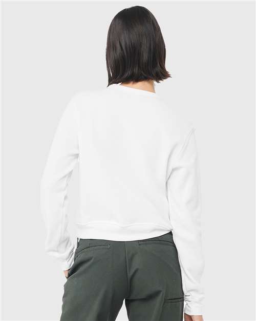 BELLA + CANVAS 7511 - Women's Sponge Fleece Crewneck Sweatshirt - White