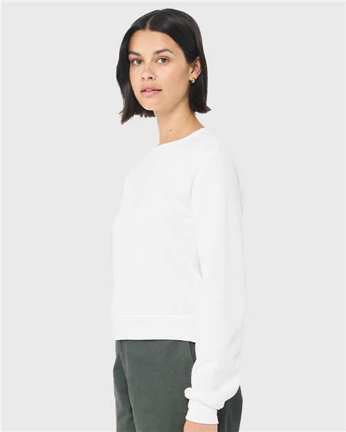 BELLA + CANVAS 7511 - Women's Sponge Fleece Crewneck Sweatshirt - White