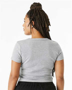 BELLA + CANVAS 1010 - Women's Micro Rib Baby Tee - Athletic Heather