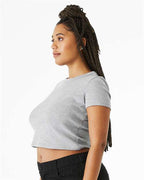 BELLA + CANVAS 1010 - Women's Micro Rib Baby Tee - Athletic Heather